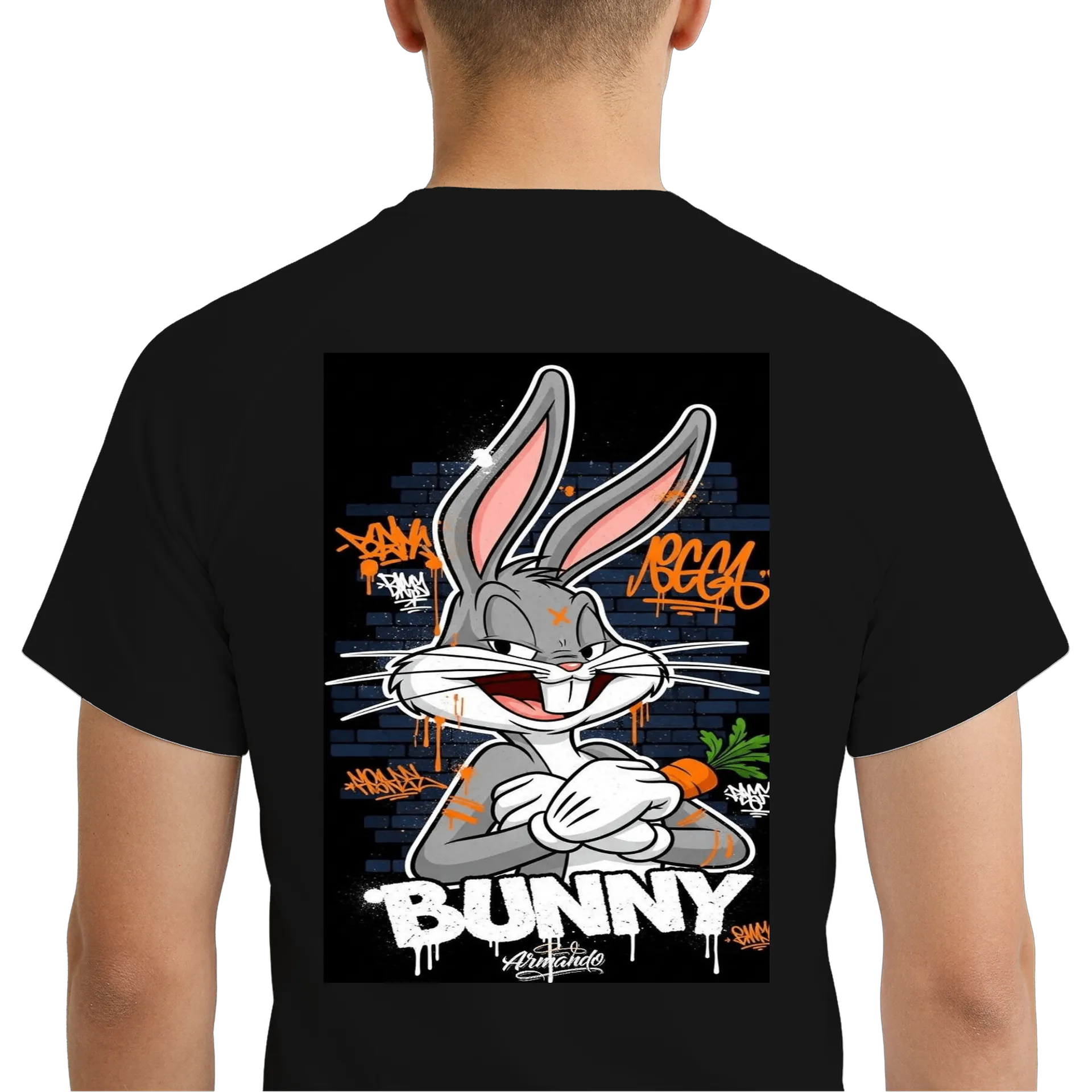 Camiseta Dry Fit Coelho Estilo Graffiti 100% Polyester - Imagem 6