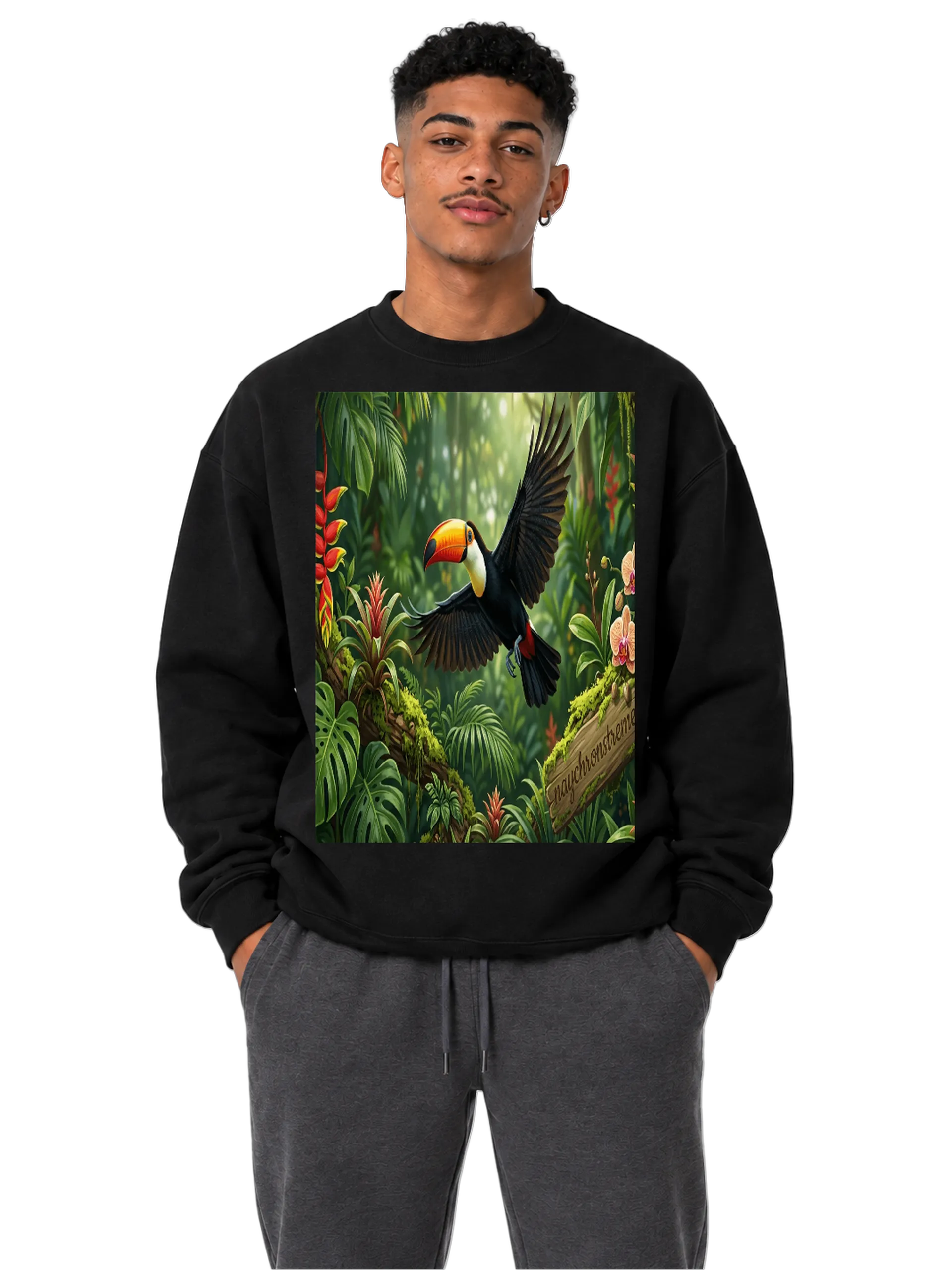Suéter Moletom Tucano na Floresta Tropical 350 g/m² - Imagem 3