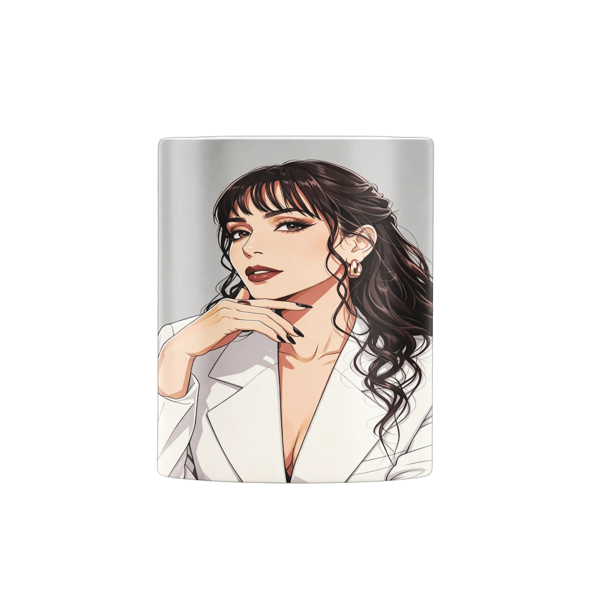 Caneca Silhueta Mulher Estampa Linear 325ml de Pandora Brasil — imagem 2 de 4