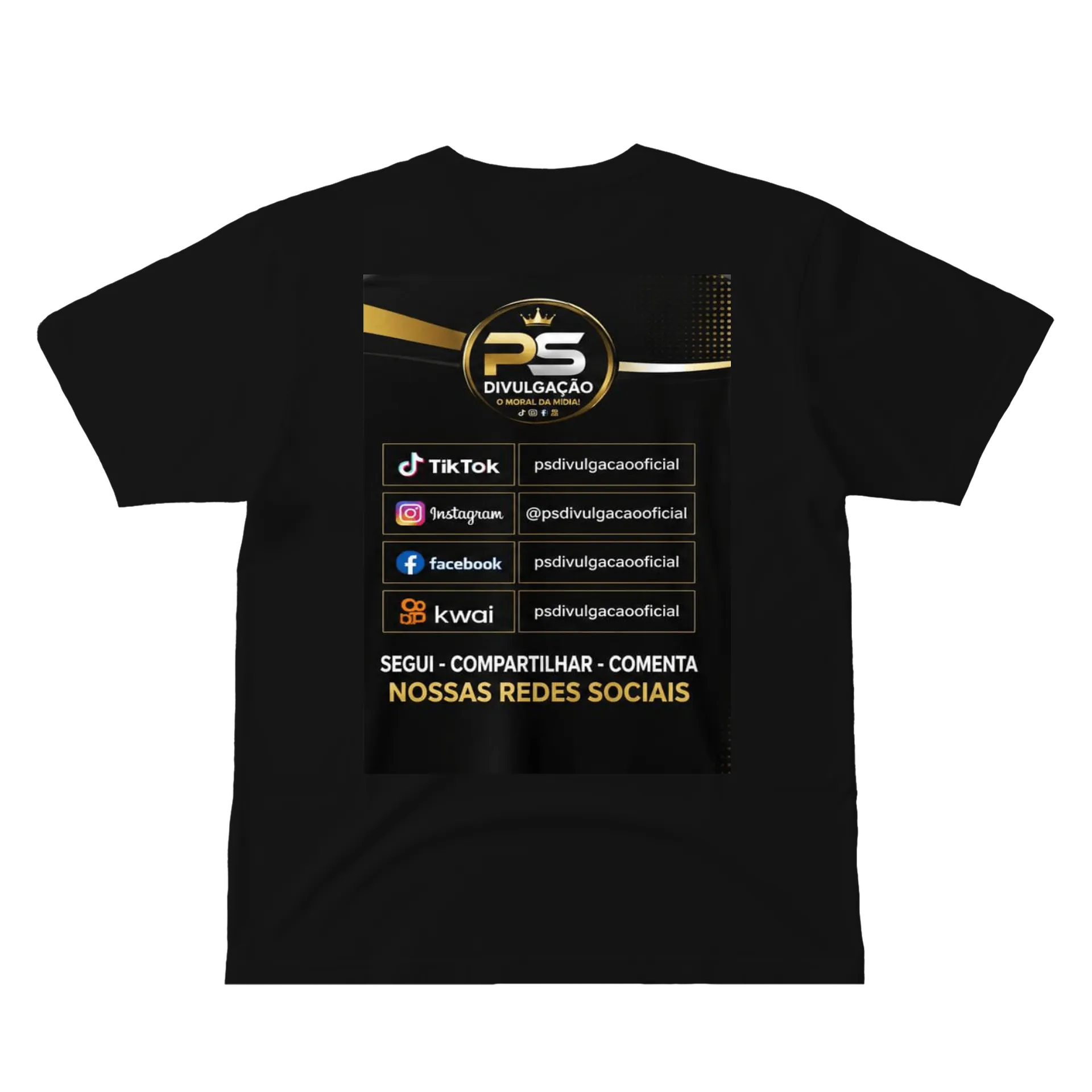 Camiseta personalizada de Ps divulgação  — imagem 2 de 6