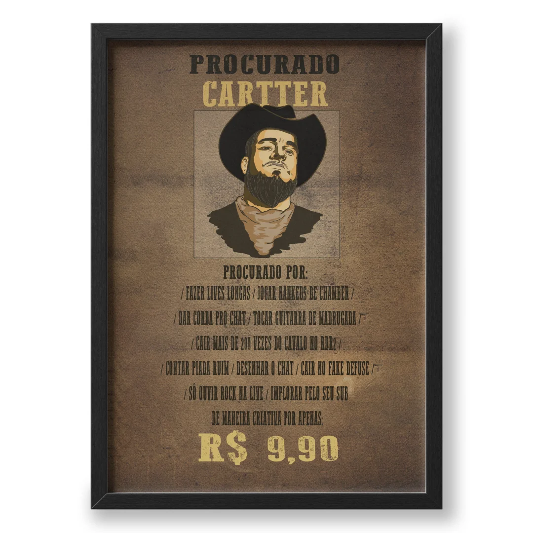 Quadro A3 personalizado de Cartter