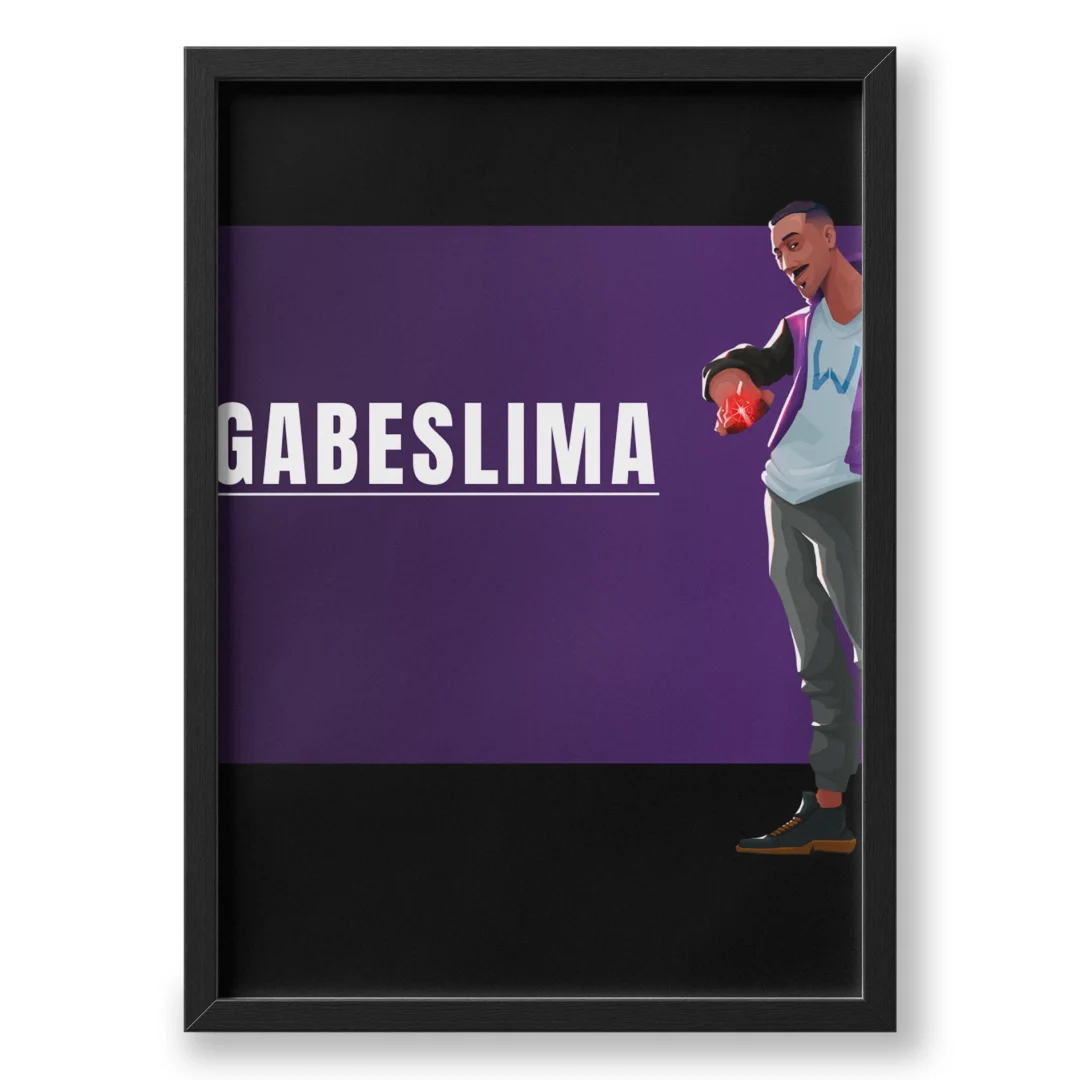 Quadro A3 personalizado de Gabes Lima