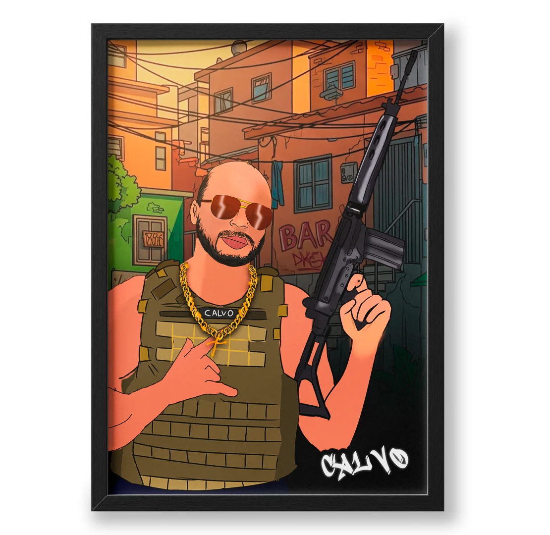 Quadro A3 personalizado de Calvo