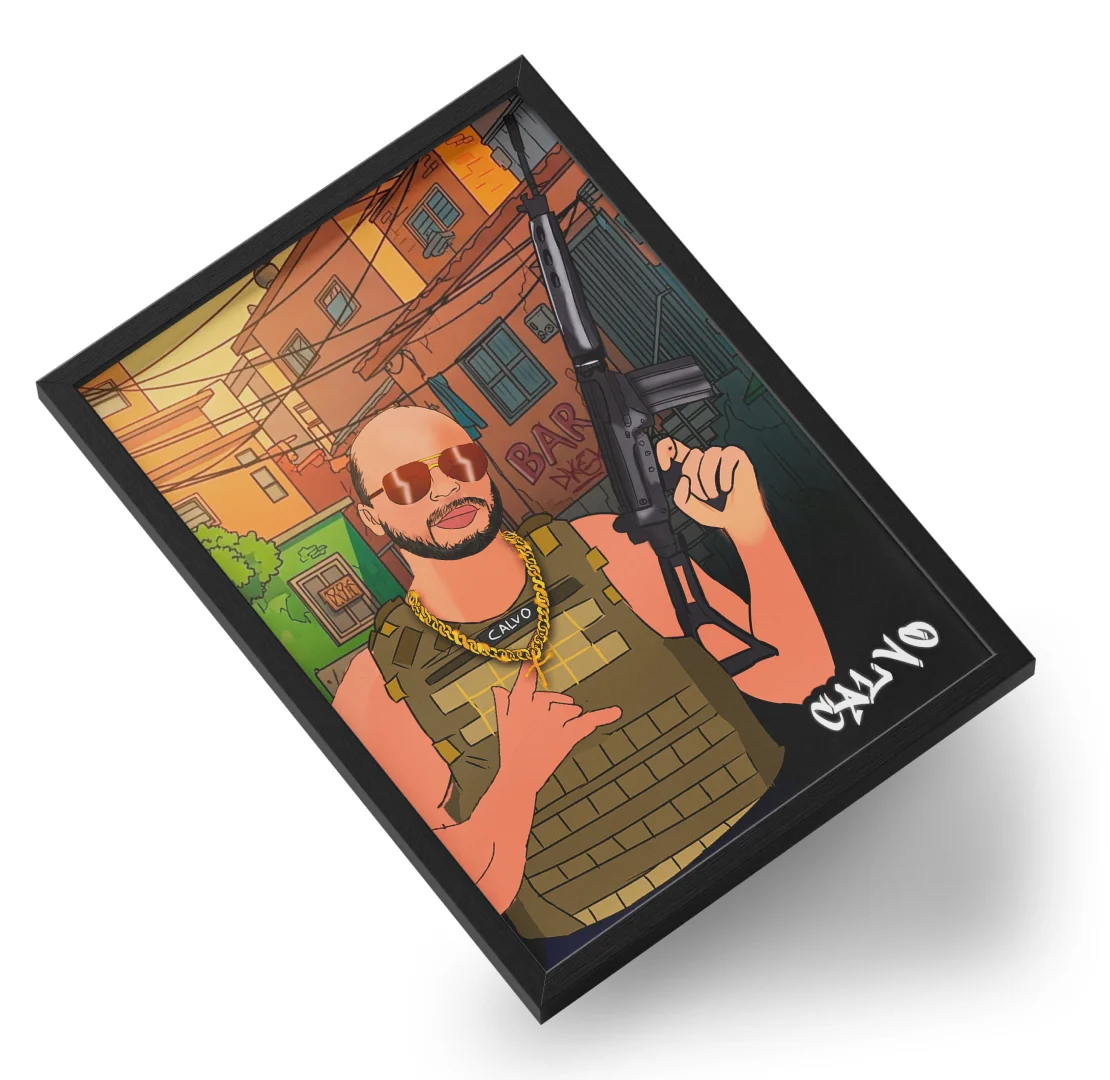 Quadro A3 personalizado de Calvo