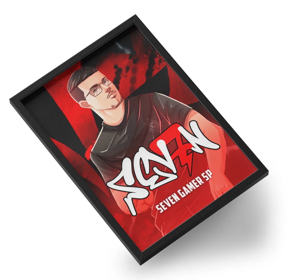 Quadro A3 personalizado de sevengamersp