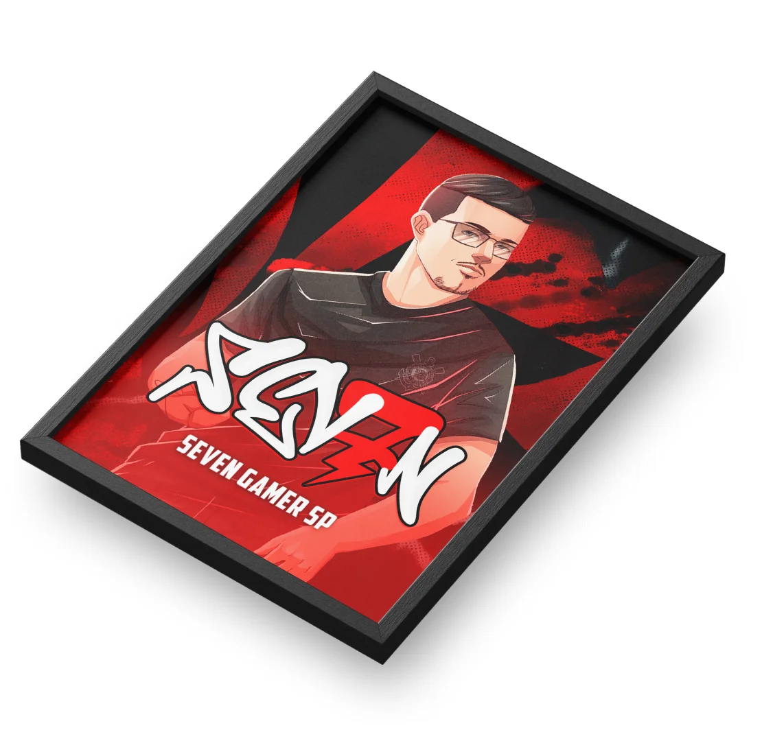 Quadro A3 personalizado de sevengamersp