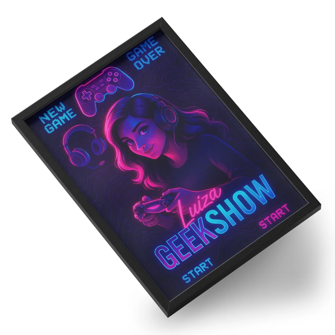 Quadro A3 personalizado de luizageekshow