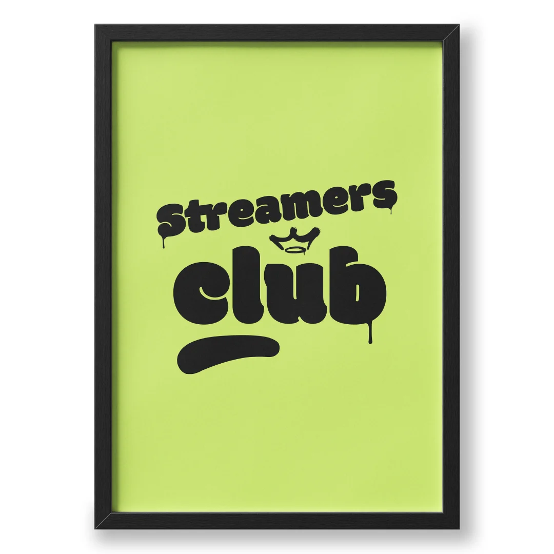 Quadro A3 personalizado de Streamers Club