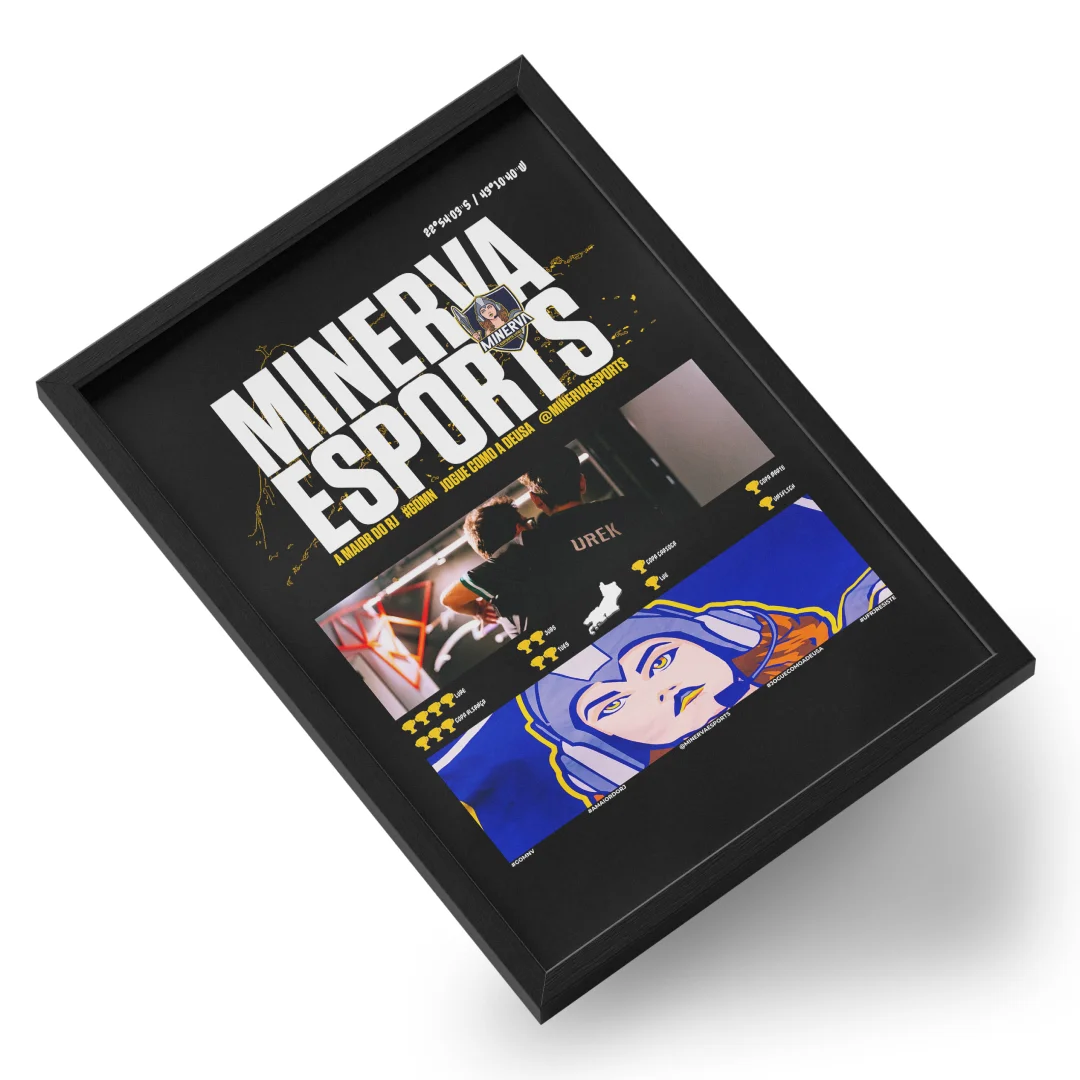 Quadro A3 personalizado de Minerva Esports