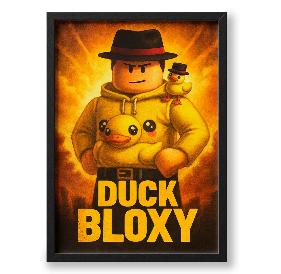 Quadro A3 personalizado de oduckbloxy