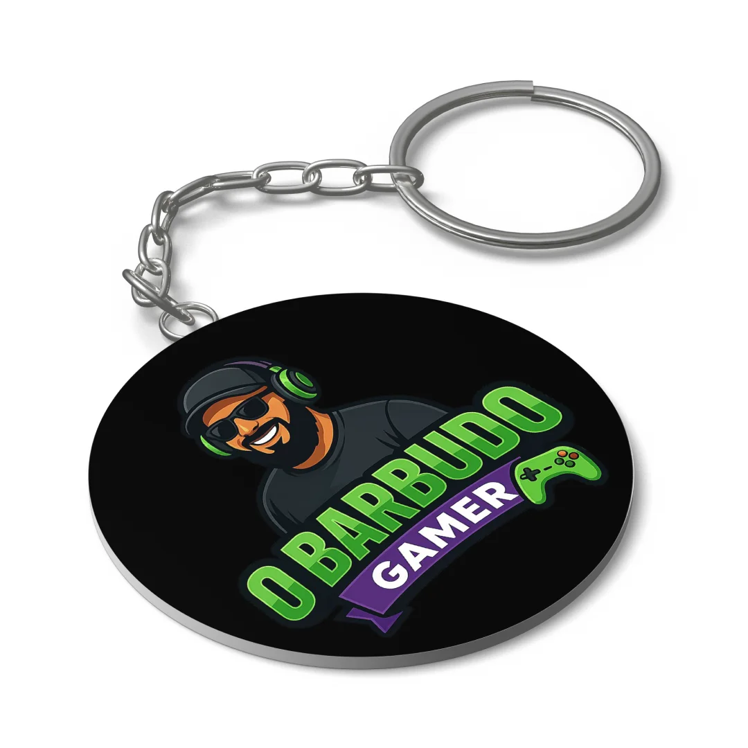 Chaveiro Personalizado de obarbudogamer