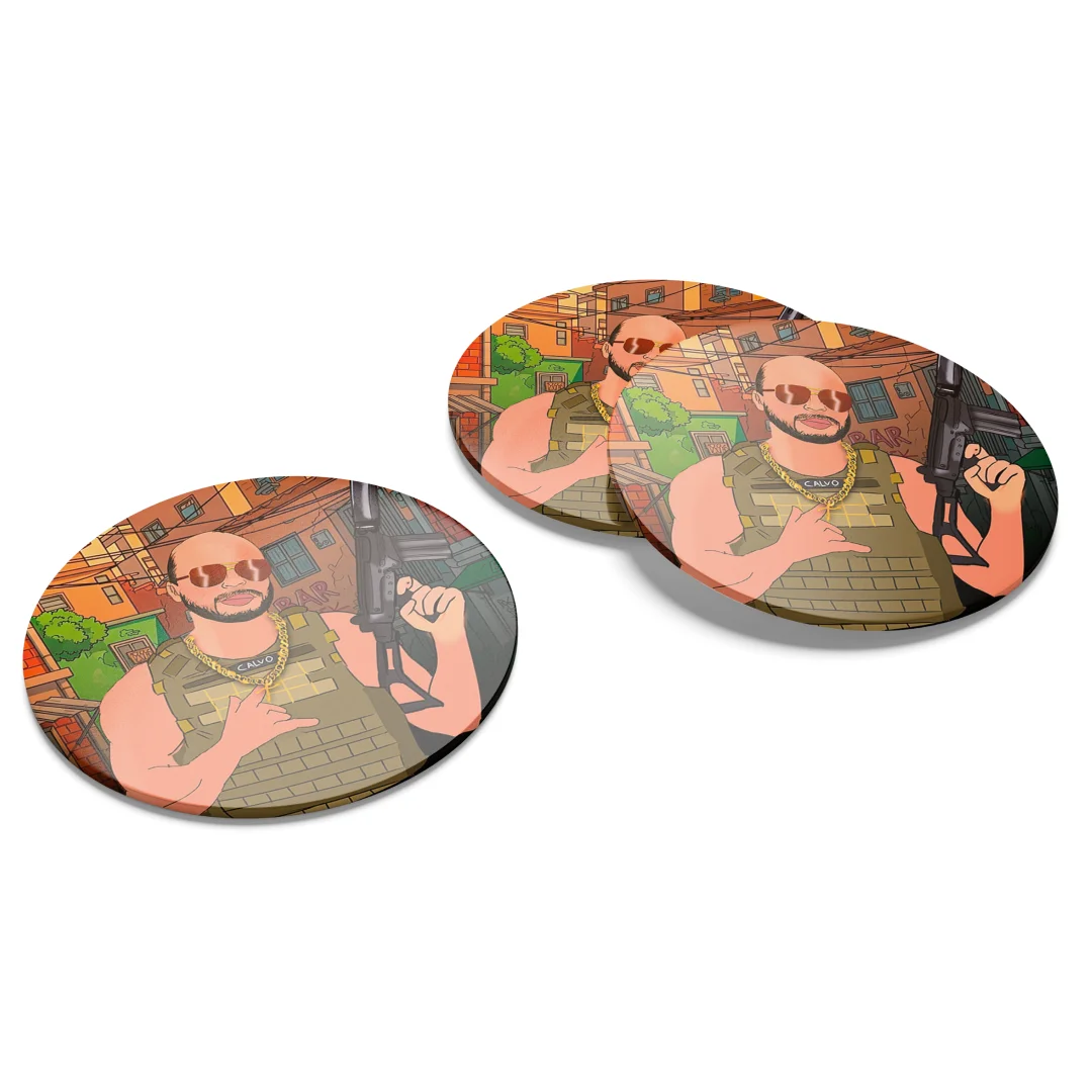 Porta-copos personalizado de Calvo