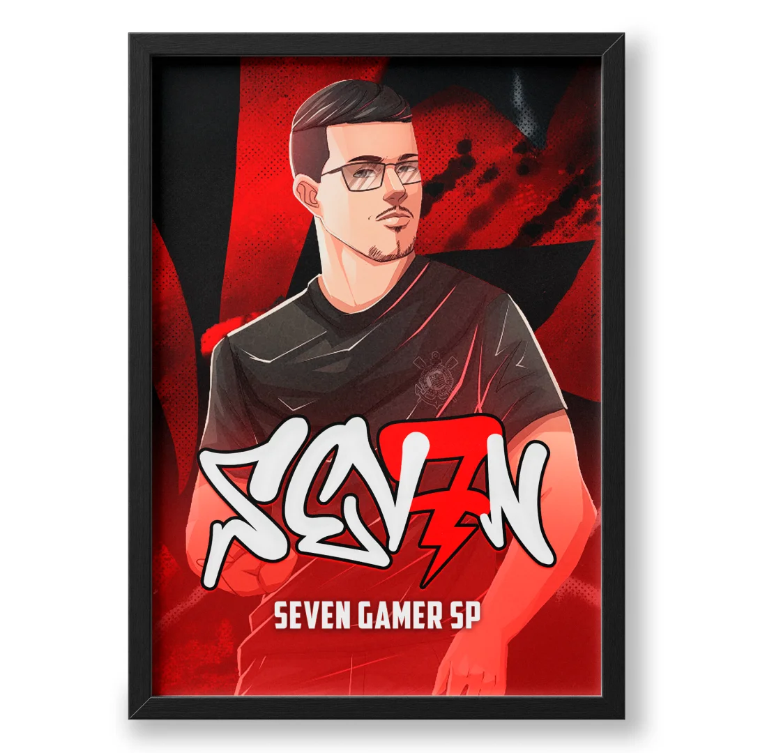 Quadro A3 personalizado de sevengamersp