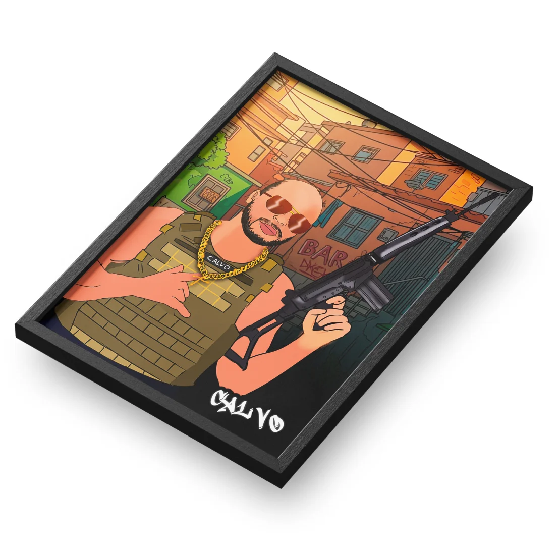 Quadro A3 personalizado de Calvo