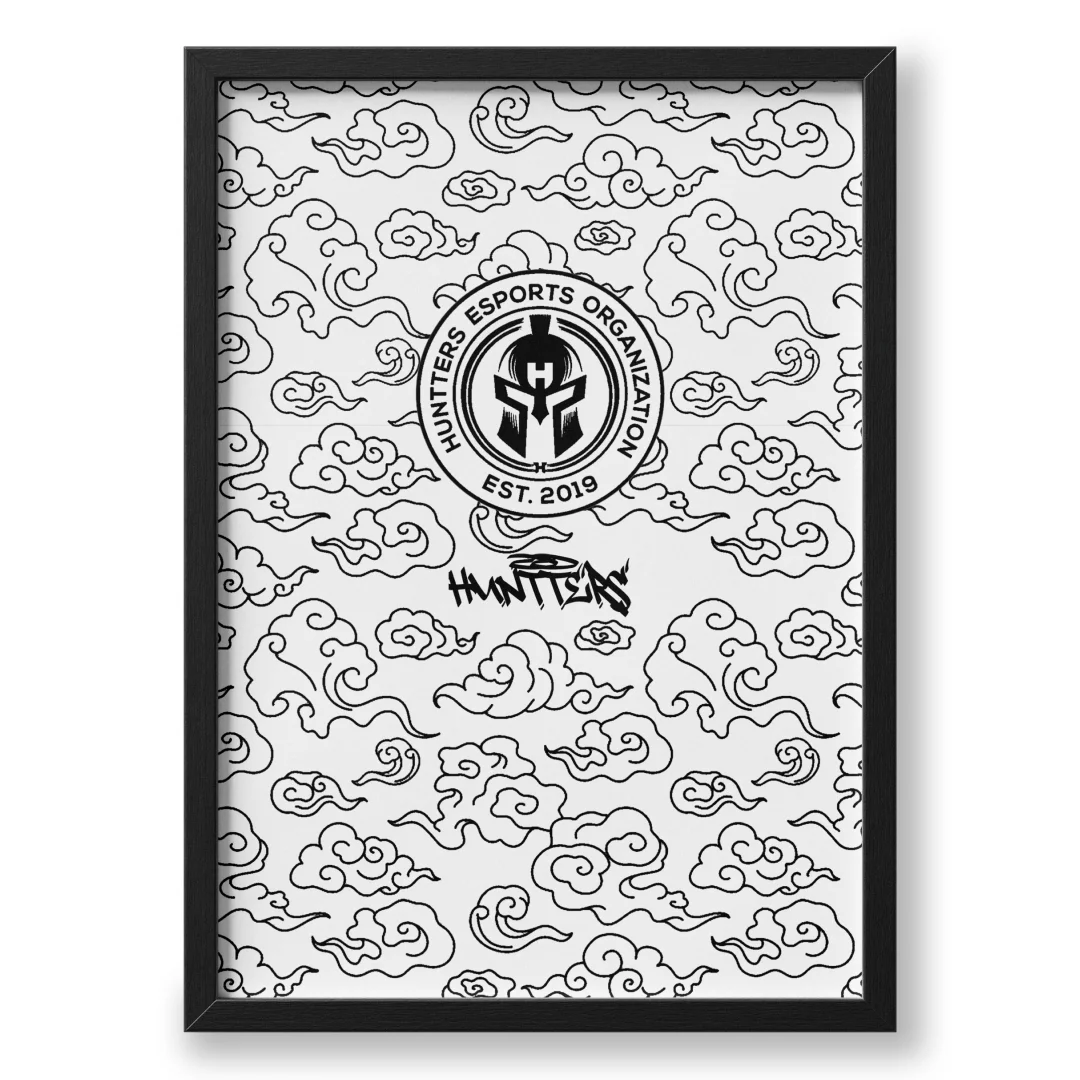 Quadro A3 personalizado de Huntters eSports