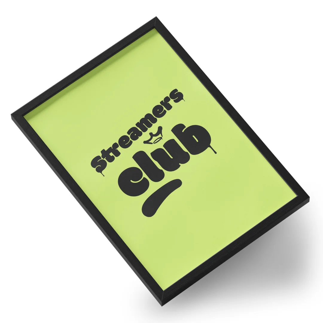 Quadro A3 personalizado de Streamers Club