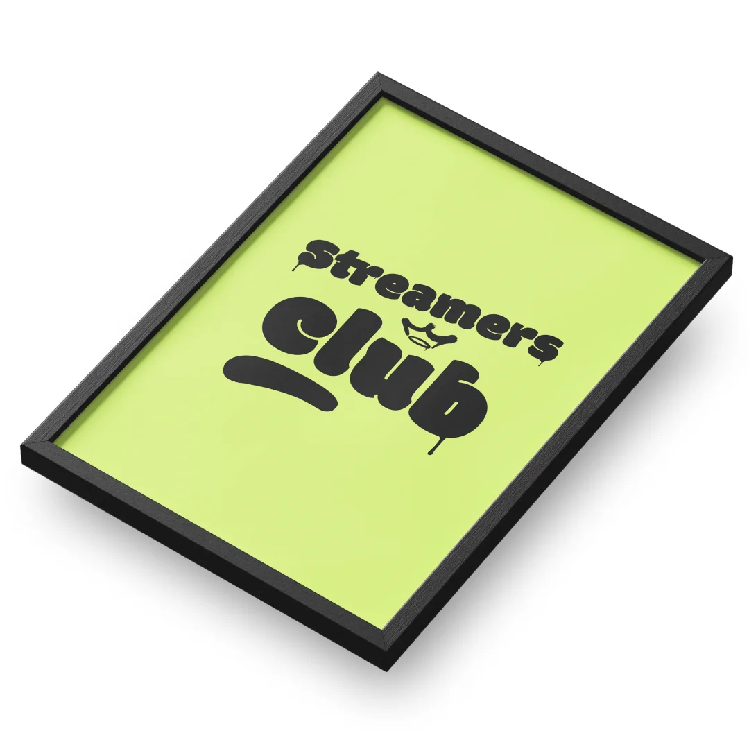 Quadro A3 personalizado de Streamers Club