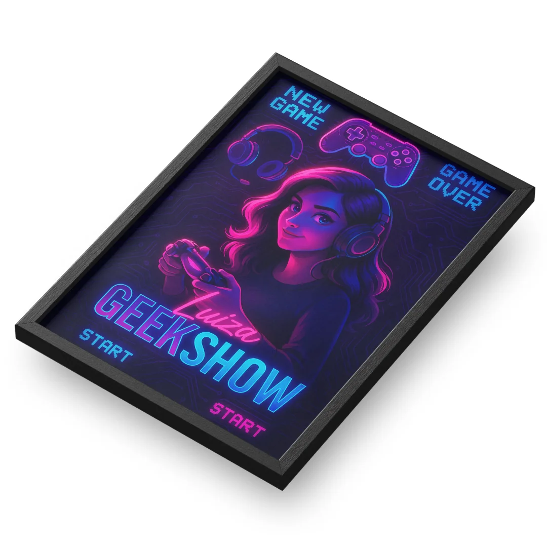 Quadro A3 personalizado de luizageekshow