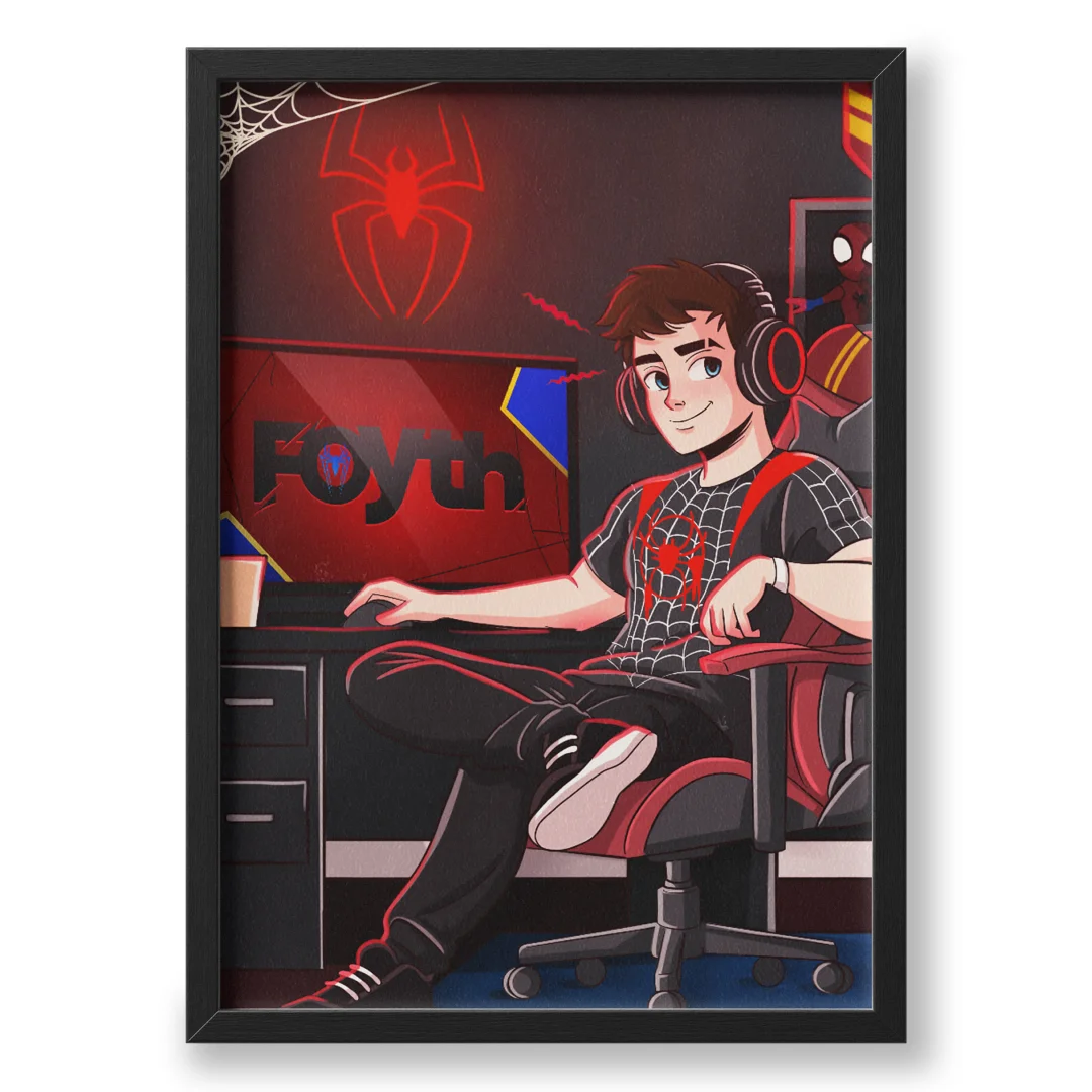 Quadro A3 personalizado de Foyth Tv