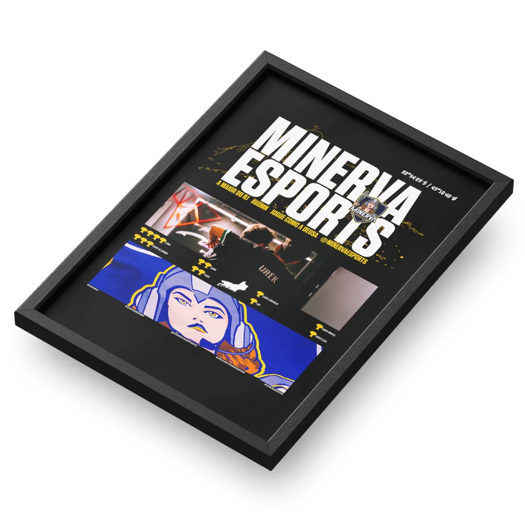 Quadro A3 personalizado de Minerva Esports