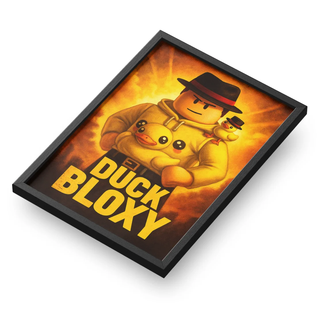 Quadro A3 personalizado de oduckbloxy