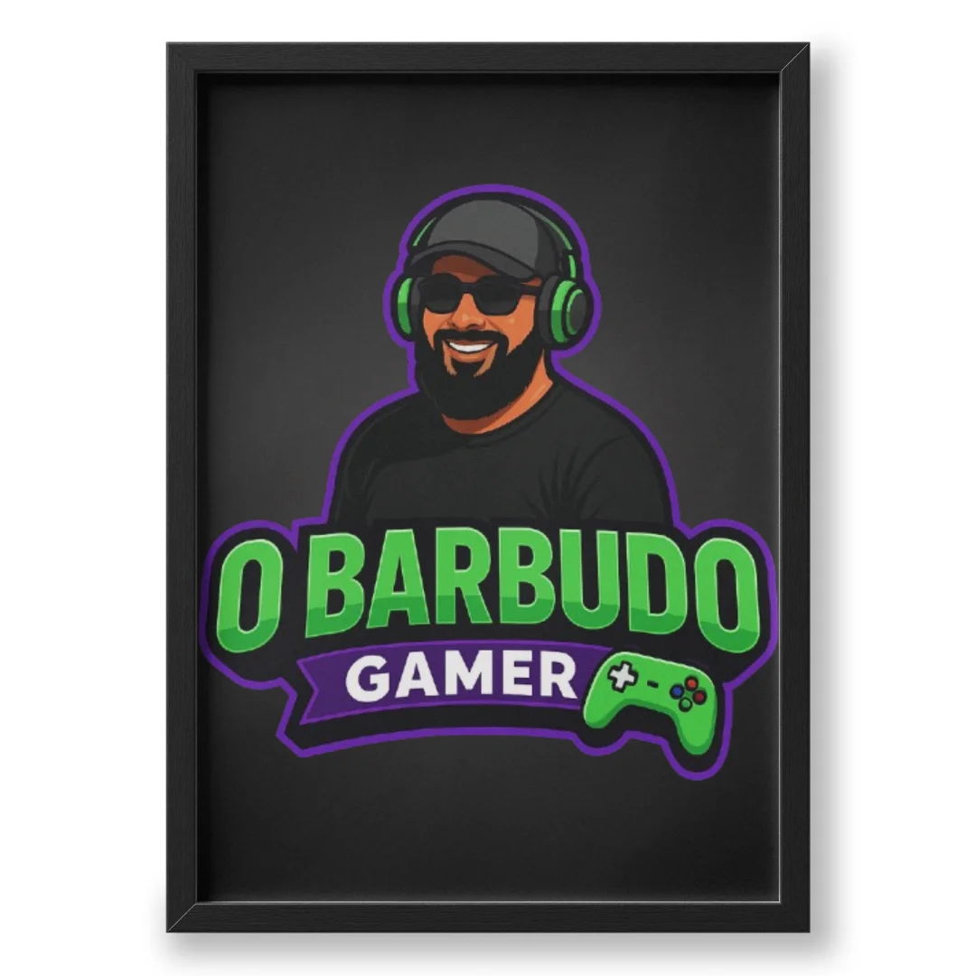 Quadro A3 personalizado de obarbudogamer