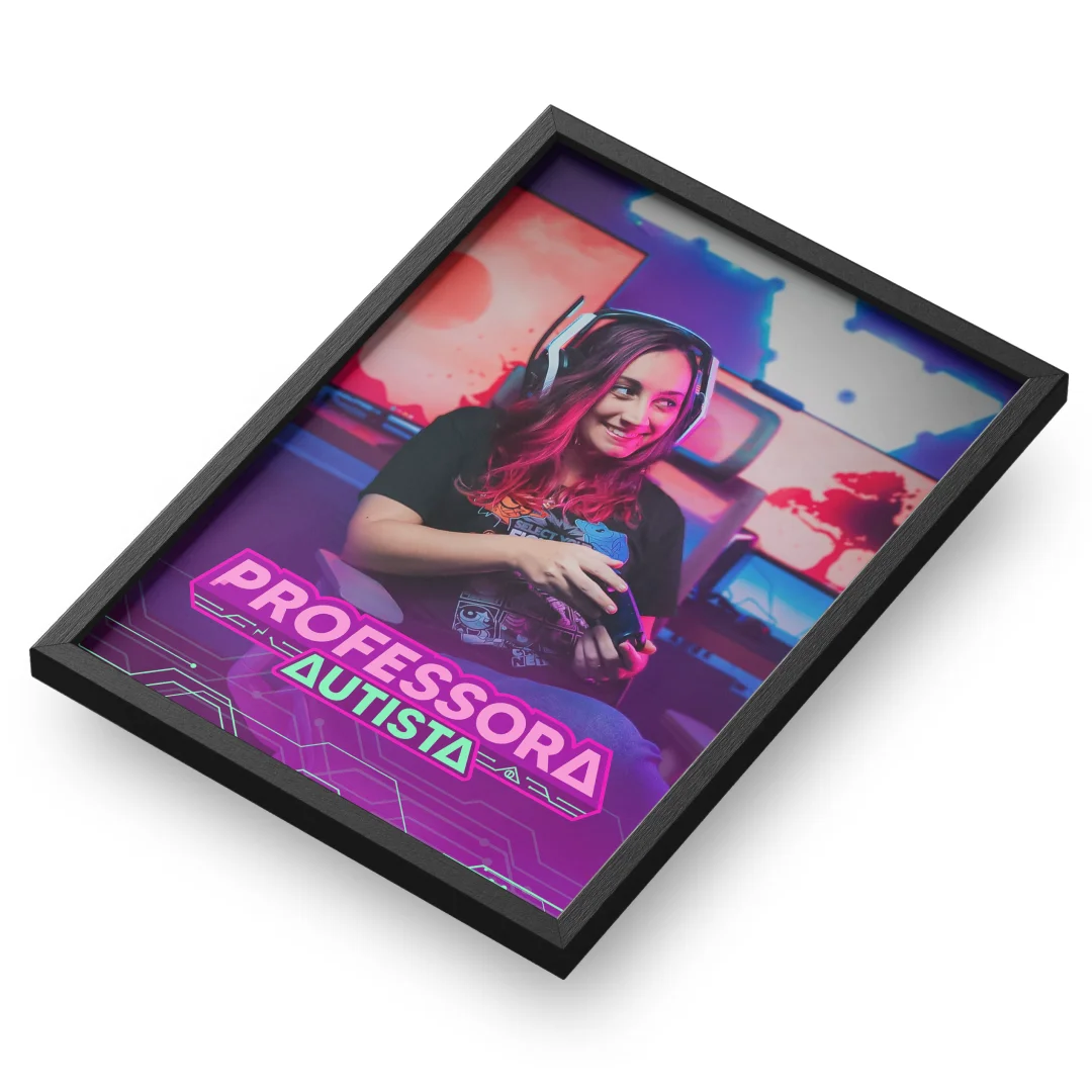 Quadro A3 personalizado de Professora Autista 