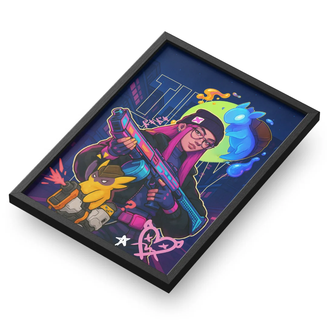 Quadro A3 personalizado de Tinny Moon
