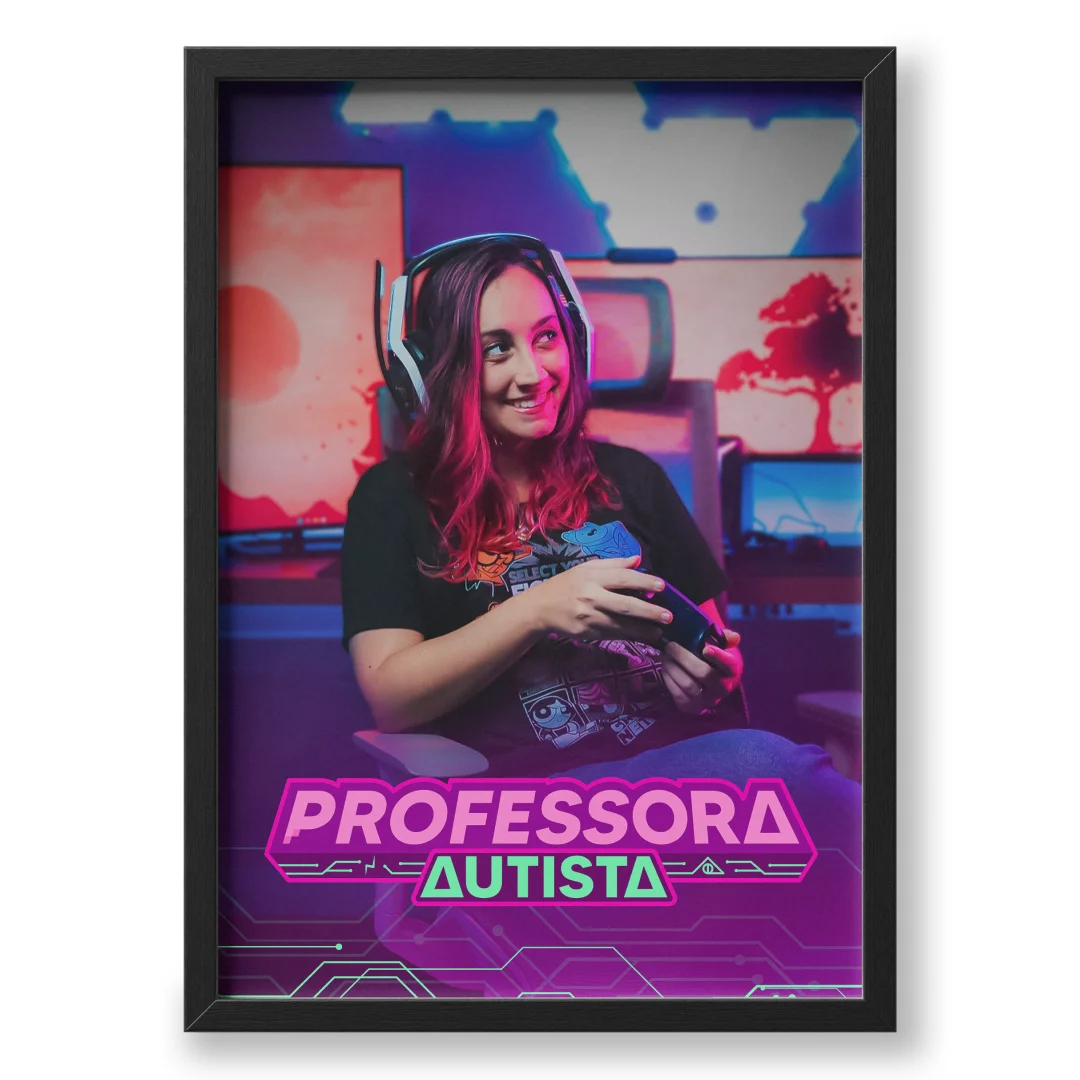 Quadro A3 personalizado de Professora Autista 