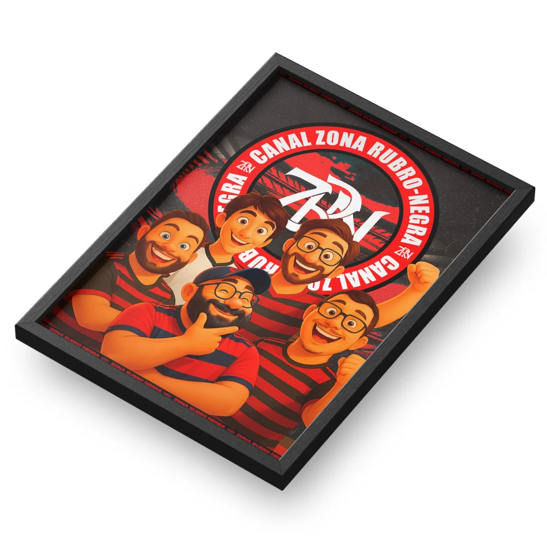 Quadro A3 personalizado de ZONA RUBRO NEGRA