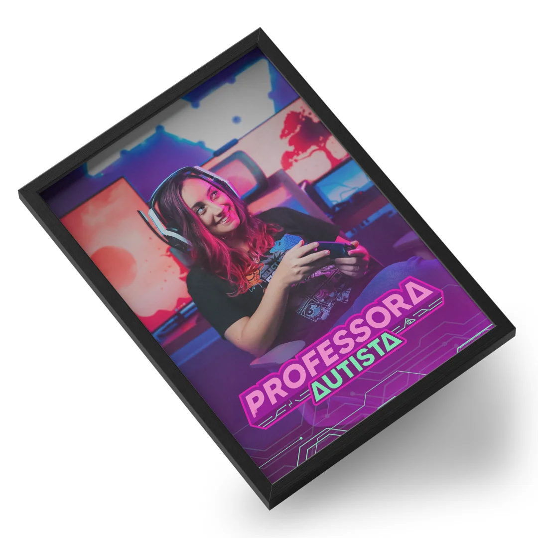 Quadro A3 personalizado de Professora Autista 