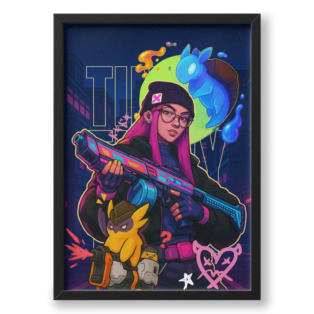Quadro A3 personalizado de Tinny Moon